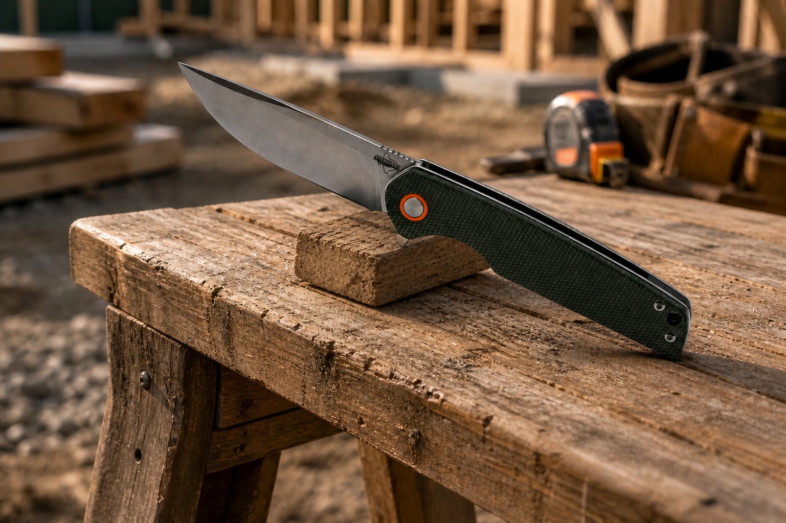 A Steadfast blade on the job site